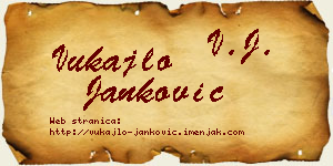 Vukajlo Janković vizit kartica